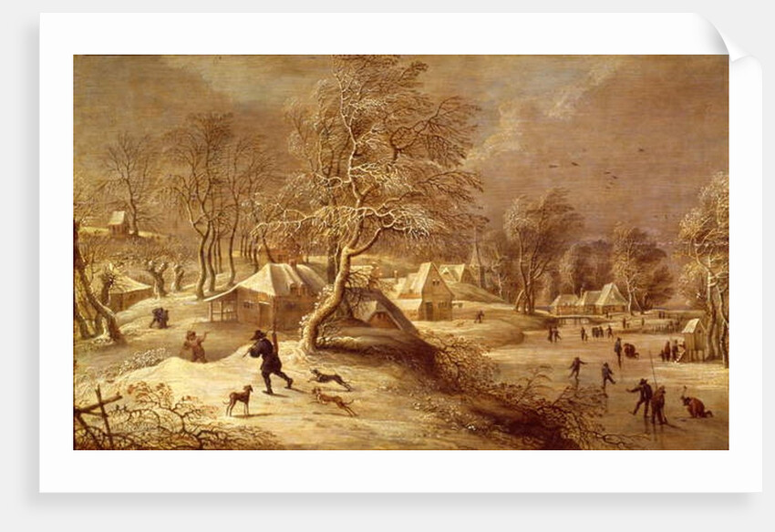 The Old Village under Snow by David the Elder Teniers