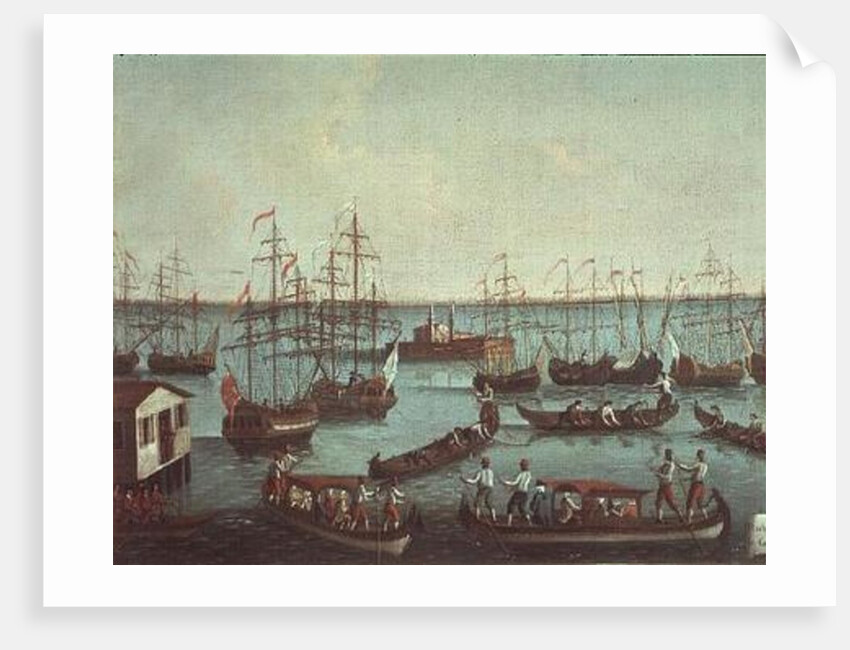 Noblemen Fishing in the Canal Orfano by Gabriele Bella