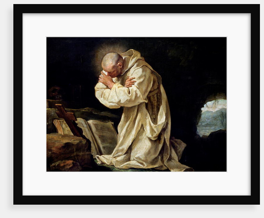 St. Bruno Praying in the Desert, 1763 by Jean Bernard Restout