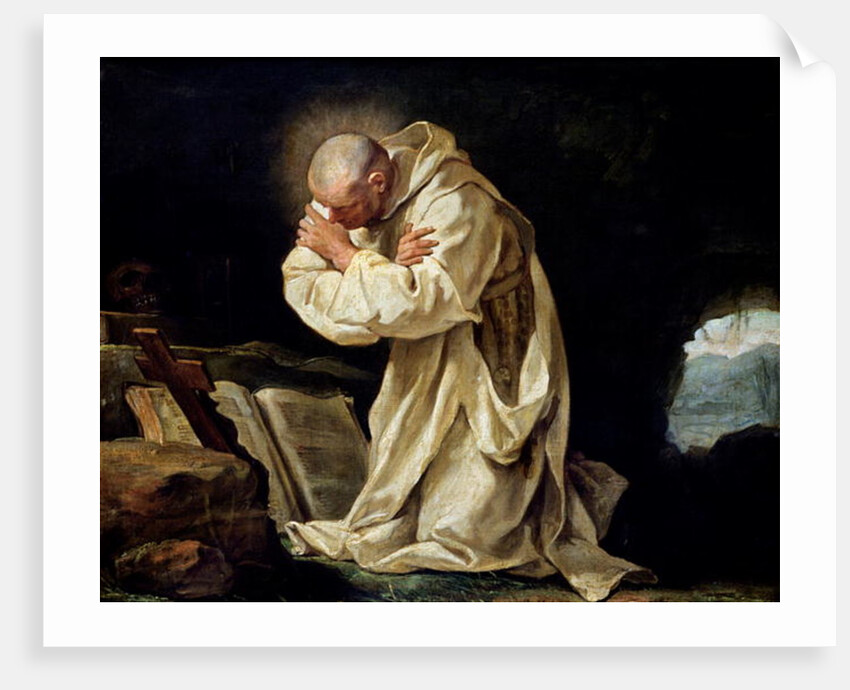 St. Bruno Praying in the Desert, 1763 by Jean Bernard Restout