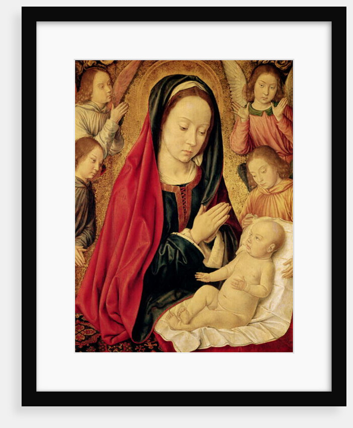 The Virgin and Child Adored by Angels by Master of Moulins