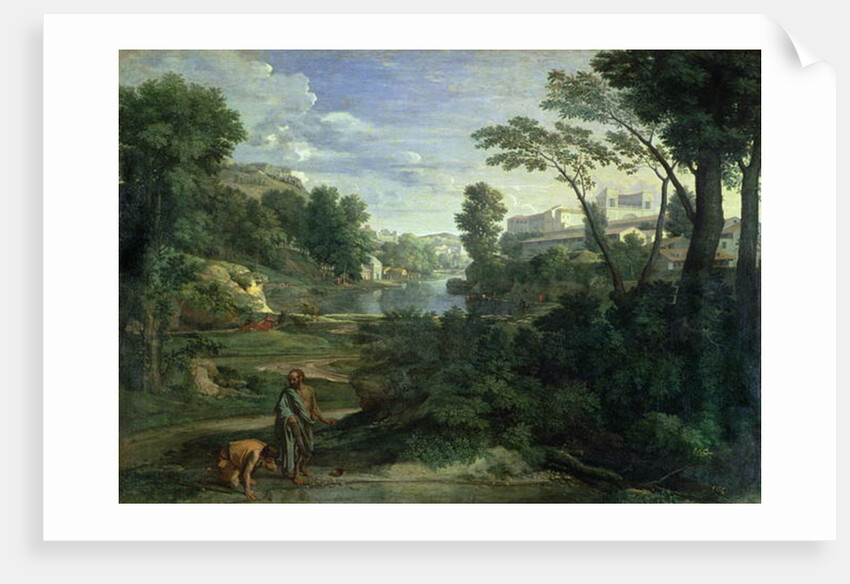 Landscape with Diogenes, 1648 by Nicolas Poussin