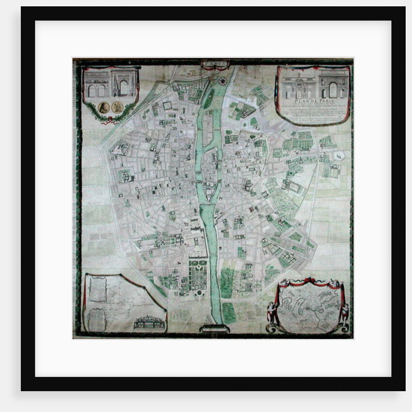 Plan of Paris, 1676 by Pierre Bullet