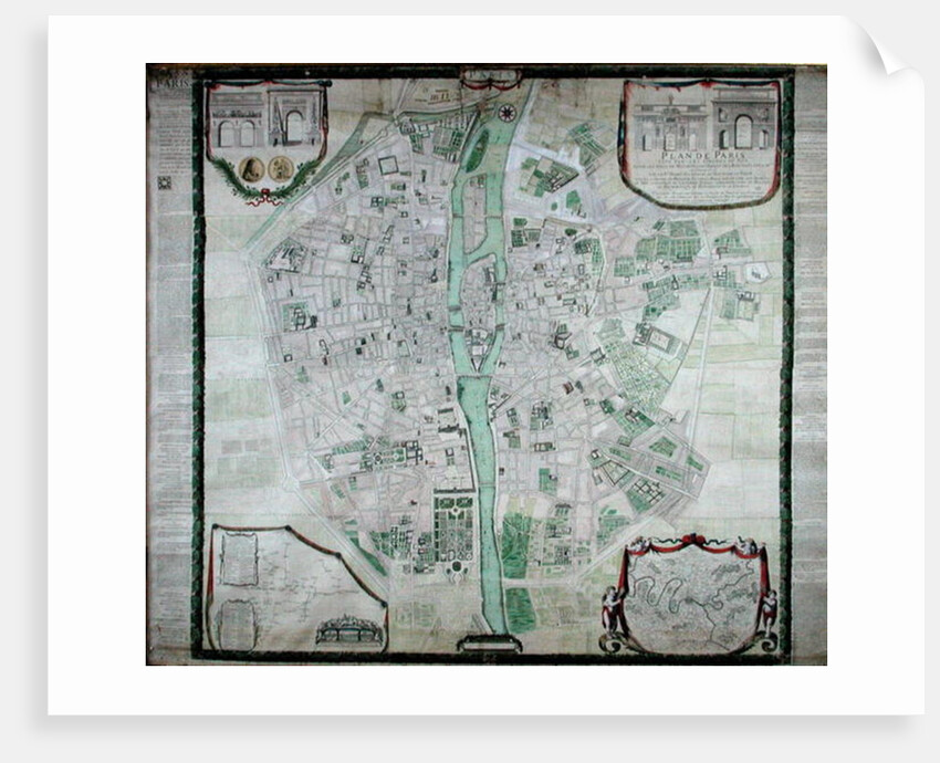Plan of Paris, 1676 by Pierre Bullet