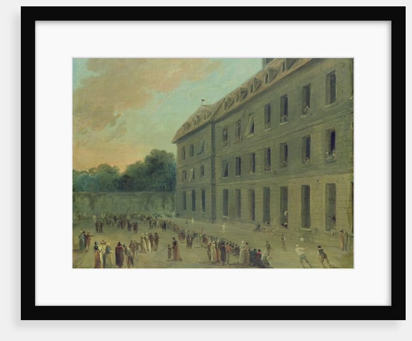 Recreation at the Saint-Lazare Prison by Hubert Robert