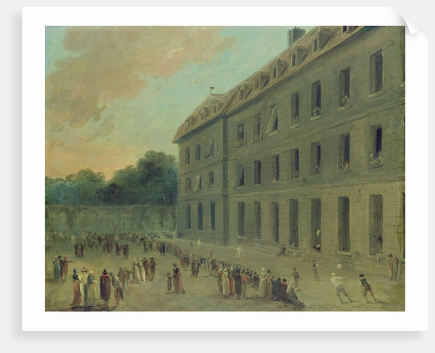 Recreation at the Saint-Lazare Prison by Hubert Robert