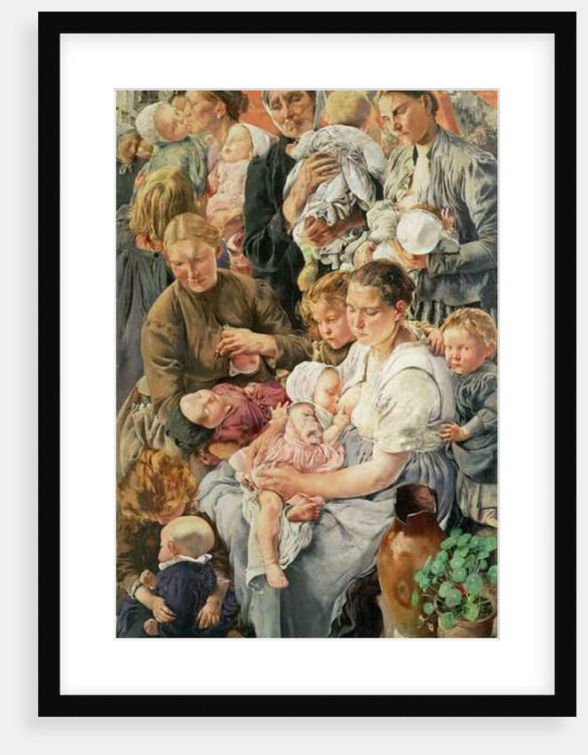 The Women, right panel from The Ages of the Worker, 1895 by Leon Henri Marie Frederic