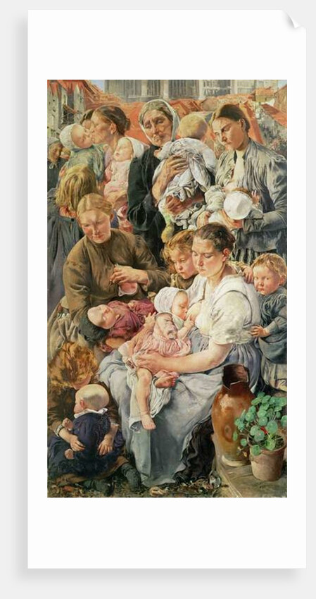 The Women, right panel from The Ages of the Worker, 1895 by Leon Henri Marie Frederic