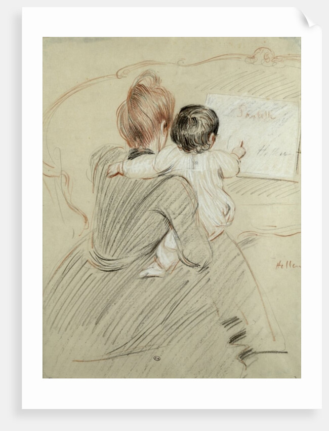 Madame Paul Helleu and her Daughter Paulette, 1905 by Paul Cesar Helleu