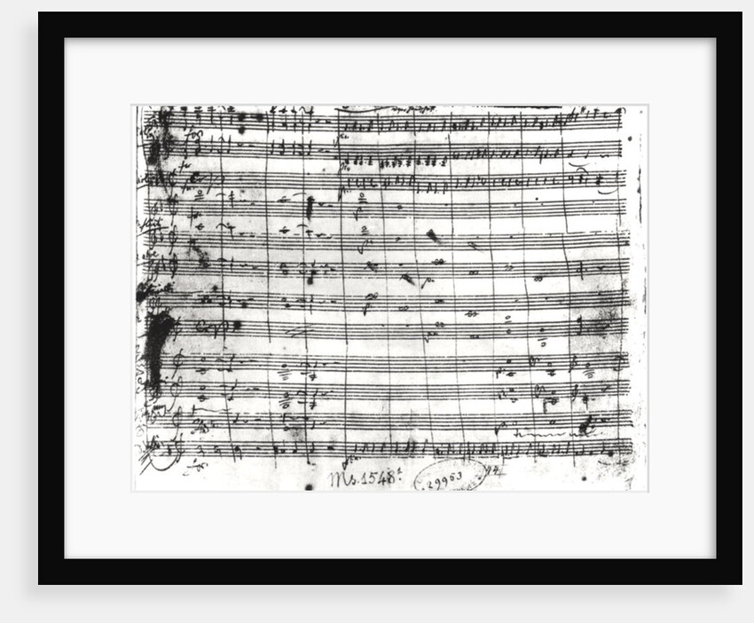 Ms.1548 Overture of the opera 'Don Giovanni' by Wolfgang Amadeus Mozart