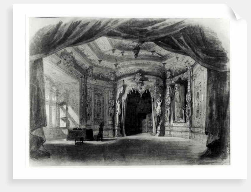 Stage Set for 'Don Giovanni', opera by Wolfgang Amadeus Mozart by Charles Antoine Cambon