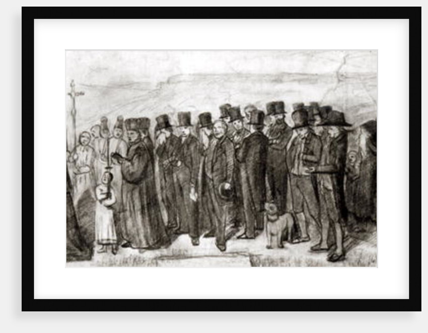 Study for Burial at Ornans, 1849 by Gustave Courbet