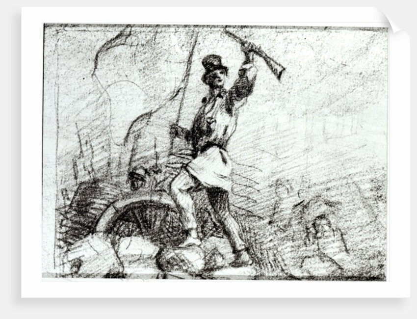 The Barricade, 19th century by Gustave Courbet