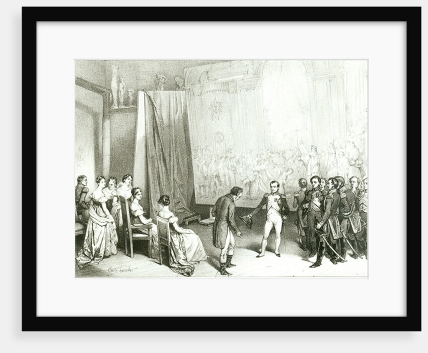Napoleon I Visiting the Studio of David, 4th January 1808, c.1838 by Emile Lassalle