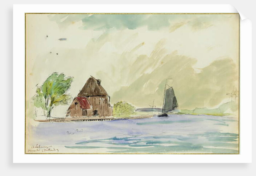 The Banks of the River Meuse in Overschi, 1897 by Albert-Charles Lebourg