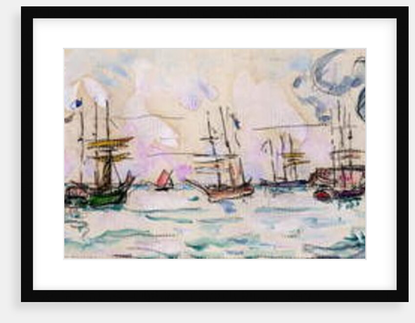 The Departure of the Fishing Trawlers to Newfoundland, 1928 by Paul Signac