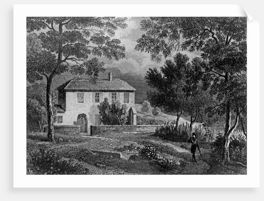 Les Charmettes House of Madame de Warens near Chambery, where Rousseau stayed by French School