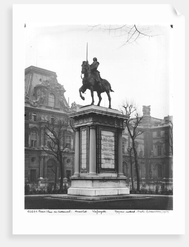 Monument dedicated to General Lafayette 1899-1907 by Paul Wayland Bartlett