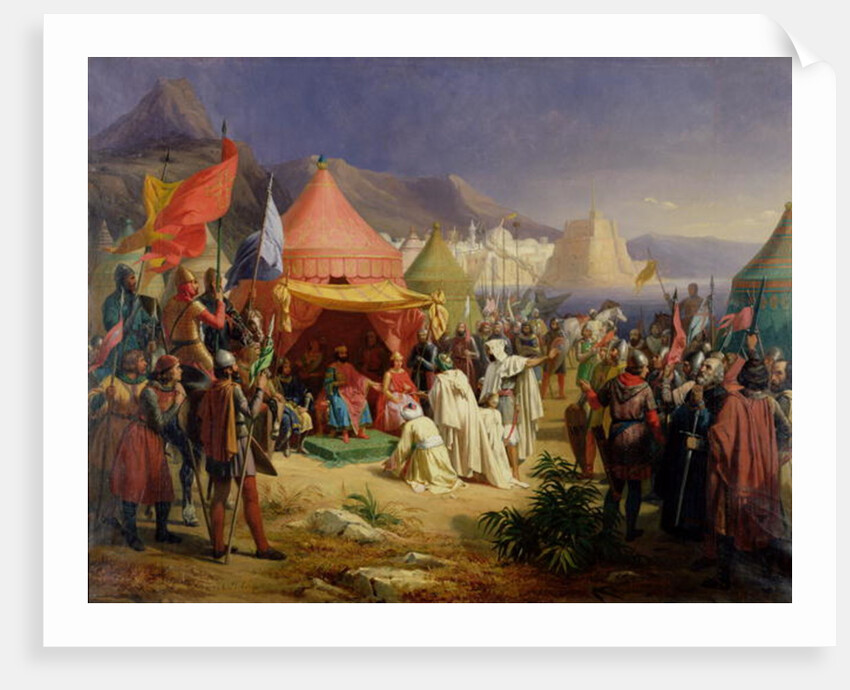 The Taking of Tripoli, April 1102, 1842 by Charles Alexandre Debacq