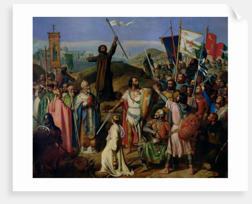 Procession of Crusaders around Jerusalem, 14th July 1099, 1841 by Jean Victor Schnetz
