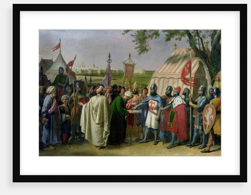 Count of Tripoli accepting the Surrender of the city of Tyre in 1124, 1840 by Alexandre-Francois Caminade