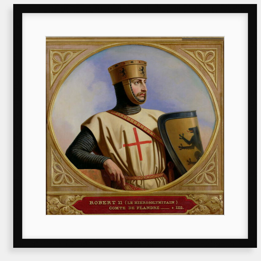 Robert II le Hierosolymitain, Count of Flanders 1843 by Henri Decaisne