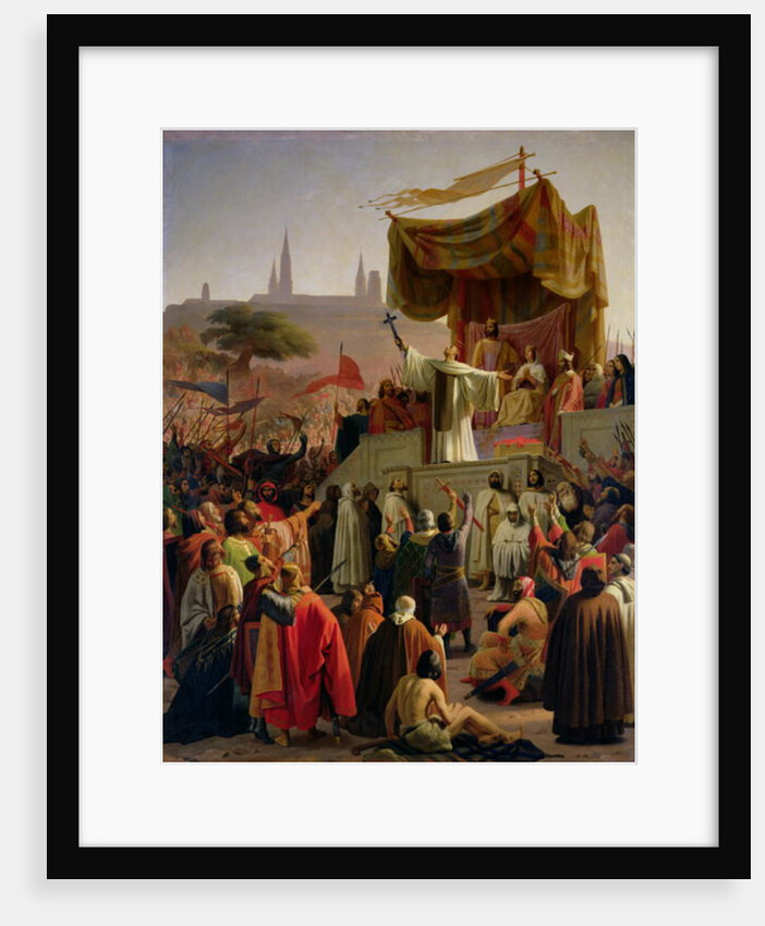 St. Bernard of Clairvaux preaching the Second Crusade in Vezelay, 31st March 1146, 1840 by Emile Signol
