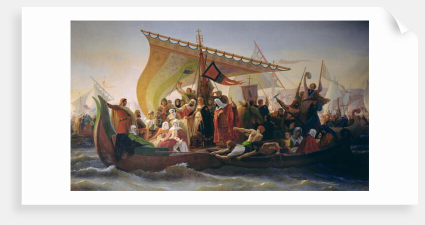 The Crossing of the Bosphorus by Godfrey of Bouillon and his Brother, Baldwin, in 1097, 1854 by Emile Signol