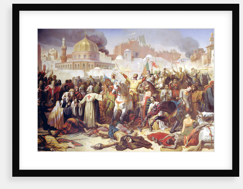 Taking of Jerusalem by the Crusaders, 15th July 1099, 1847 by Emile Signol