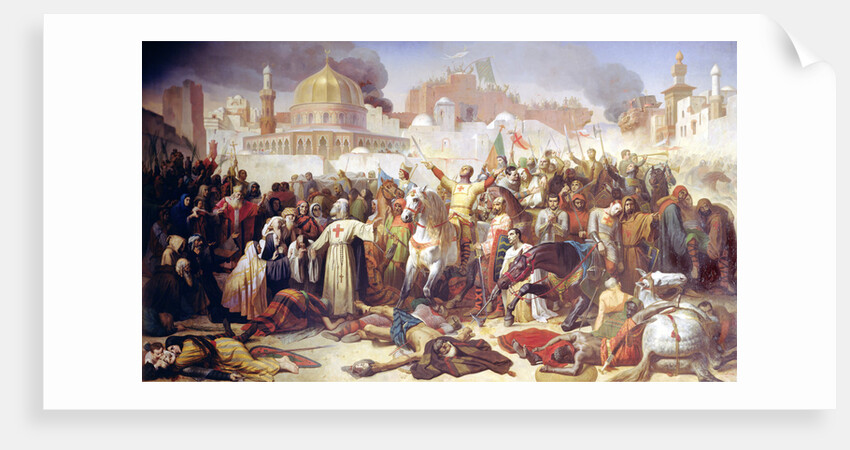 Taking of Jerusalem by the Crusaders, 15th July 1099, 1847 by Emile Signol