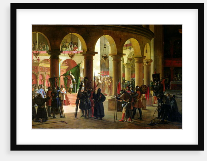 Godfrey of Bouillon Depositing the Trophies of Askalon in the Holy Sepulchre Church, August 1099, 1839 by Francois-Marius Granet