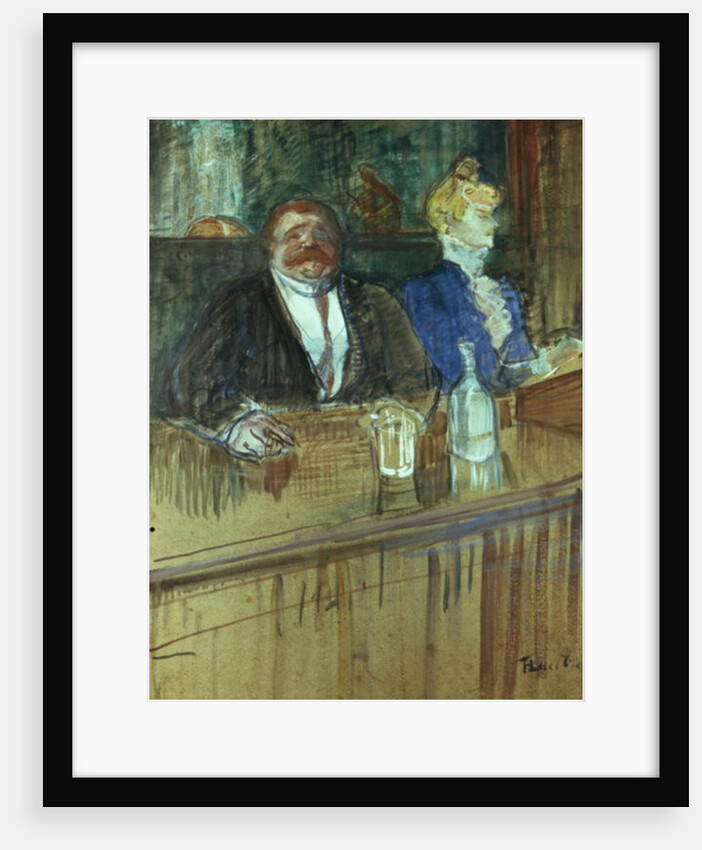 In the Bar: The Fat Proprietor and the Anaemic Cashier, 1898 by Henri de Toulouse-Lautrec