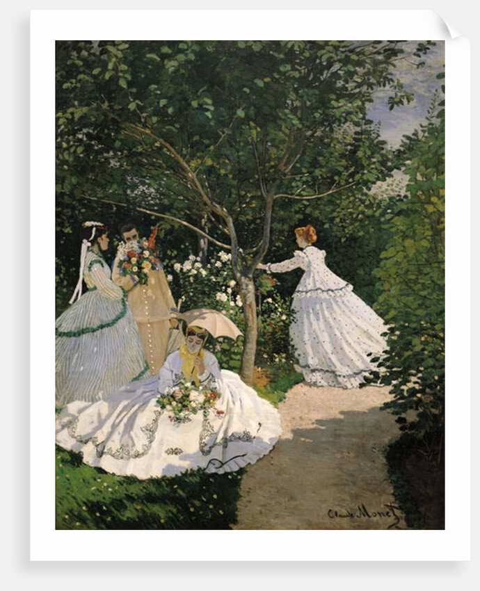 Women in the Garden, c.1866 by Claude Monet