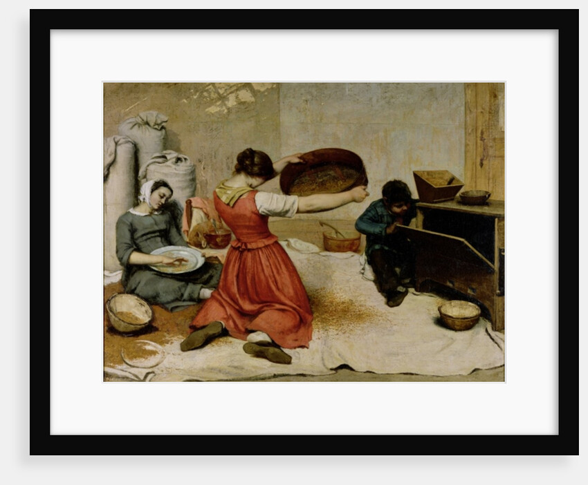 The wheat Sifters, 1854 by Gustave Courbet