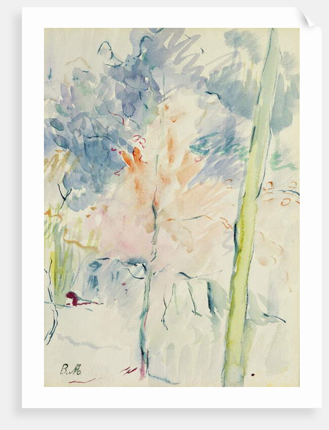 Red Tree in a Wood, 1893 by Berthe Morisot