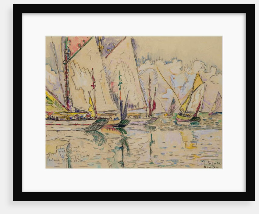 Departure of tuna boats at Groix by Paul Signac
