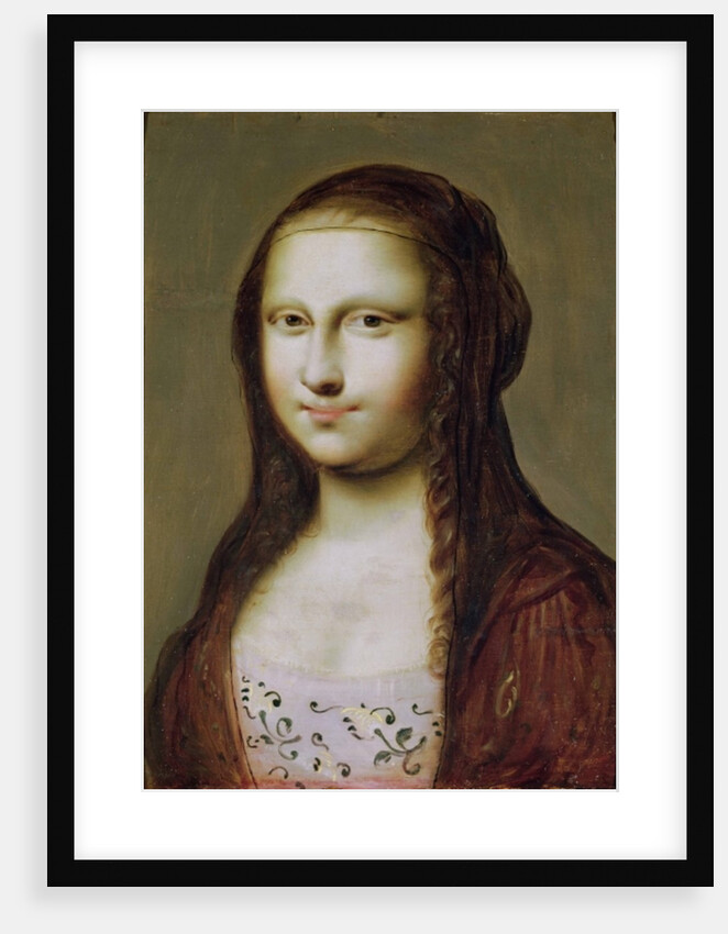 Portrait of a Woman Inspired by the Mona Lisa by Jean Ducayer