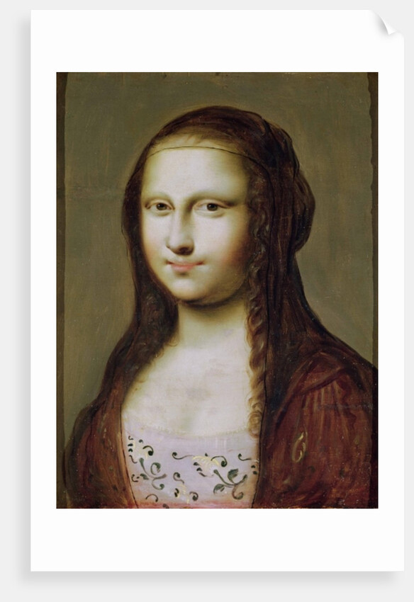 Portrait of a Woman Inspired by the Mona Lisa by Jean Ducayer