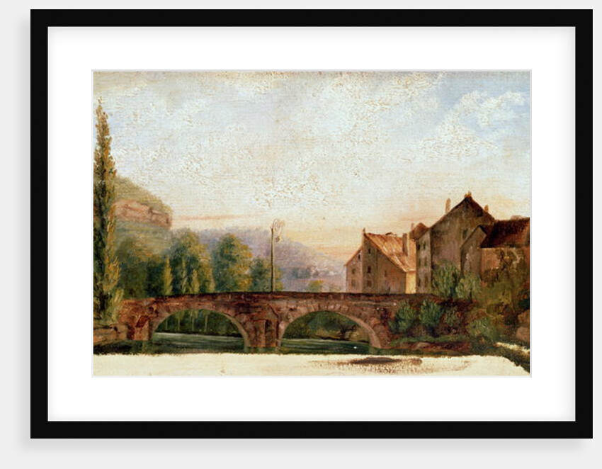 The Pont de Nahin at Ornans, c.1837 by Gustave Courbet