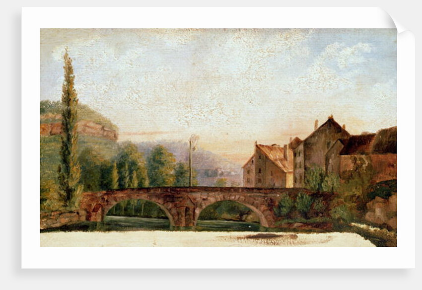 The Pont de Nahin at Ornans, c.1837 by Gustave Courbet