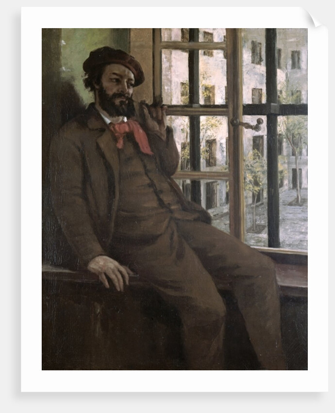 Self Portrait at Sainte-Pelagie, 1871 by Gustave Courbet