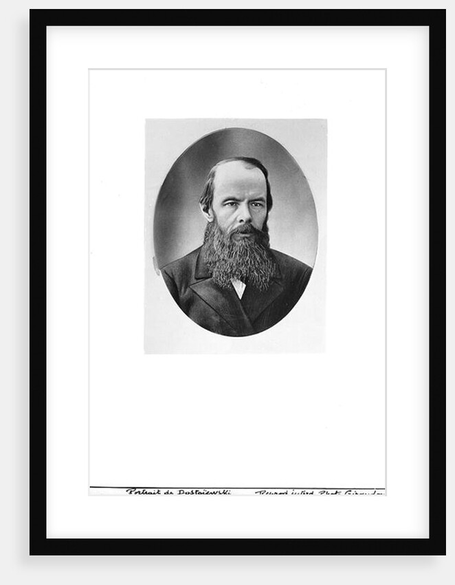 Portrait of Fyodor Mikhailovich Dostoyevsky by Russian Photographer