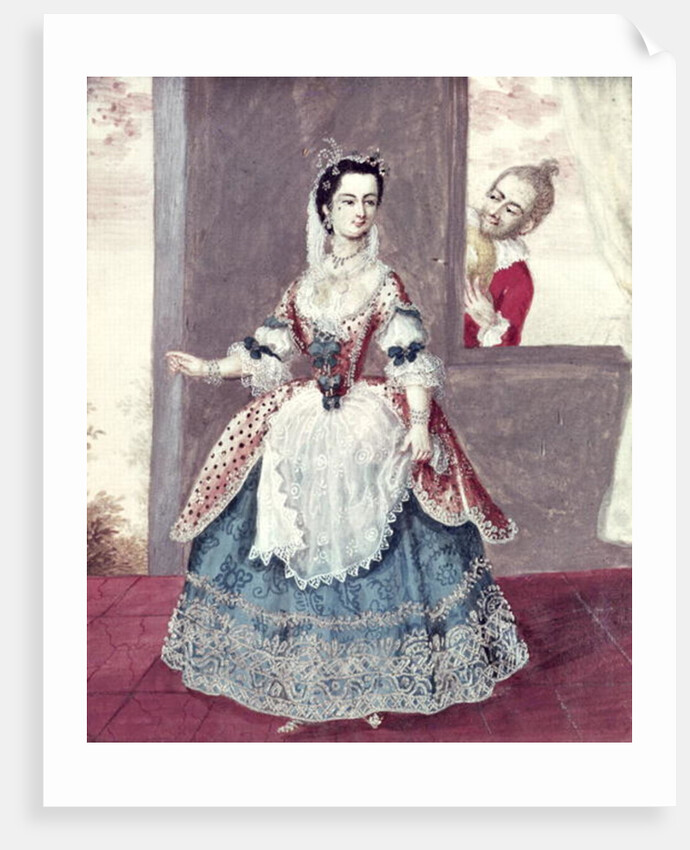 Mademoiselle Contat in the Role of Suzanne in 'The Marriage of Figaro' by French School