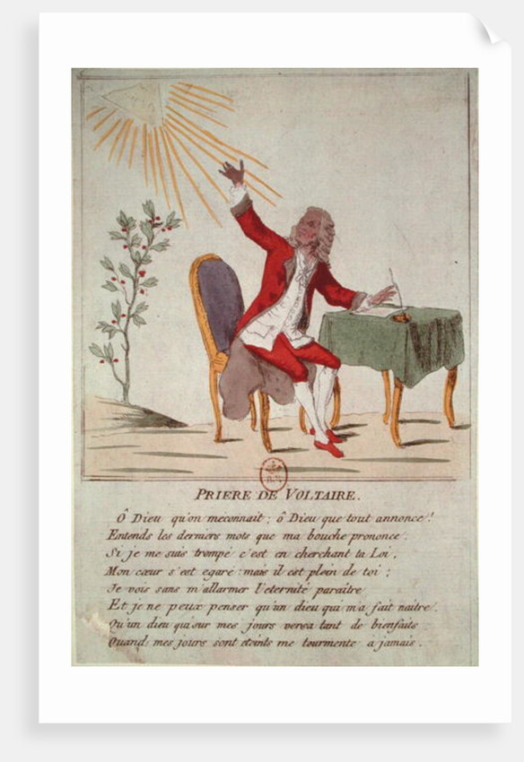 The Prayer of Voltaire by French School