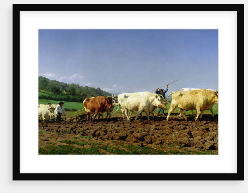 Ploughing in Nivernais, 1849 by Rosa Bonheur