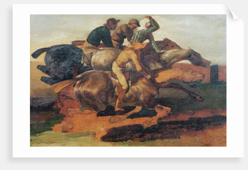 Four Jockeys Galloping by Theodore Gericault