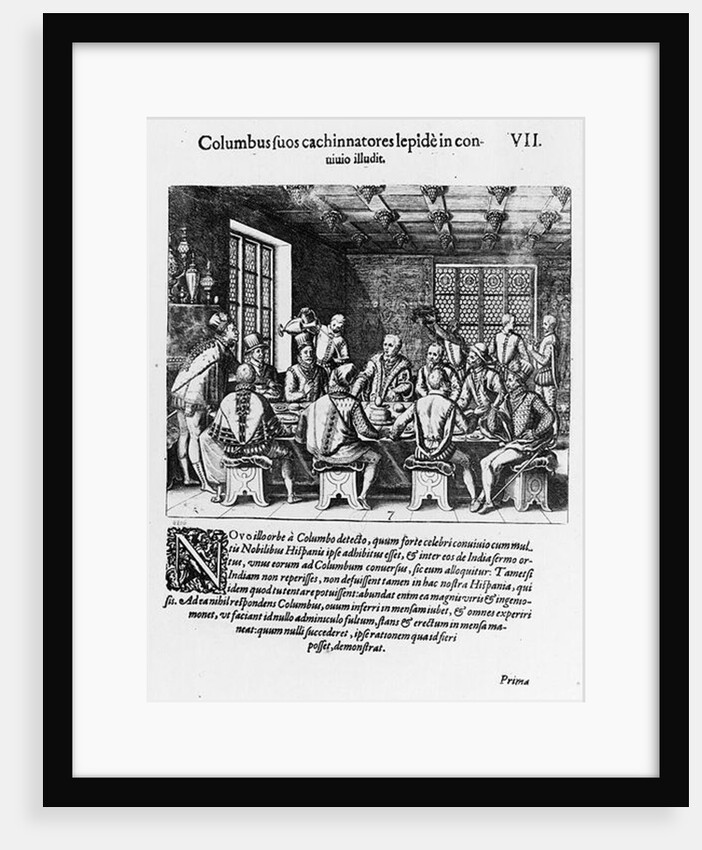 The Story of the Egg of Christopher Columbus 1585-88 by Theodor de Bry