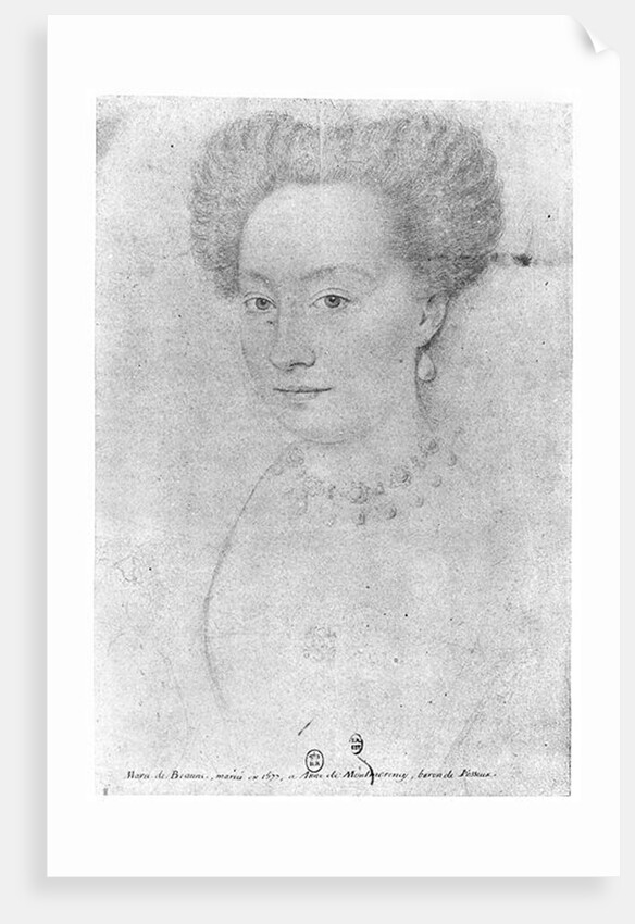 Francoise de Montmorency by Francois (after) Quesnel