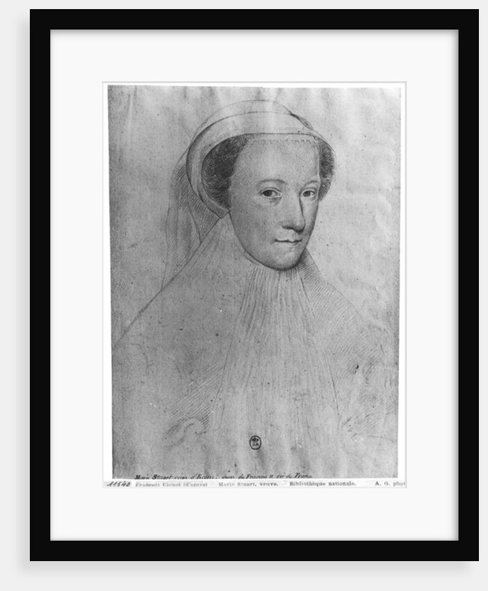 Mary, Queen of Scots in white mourning, 1560 by Francois Clouet