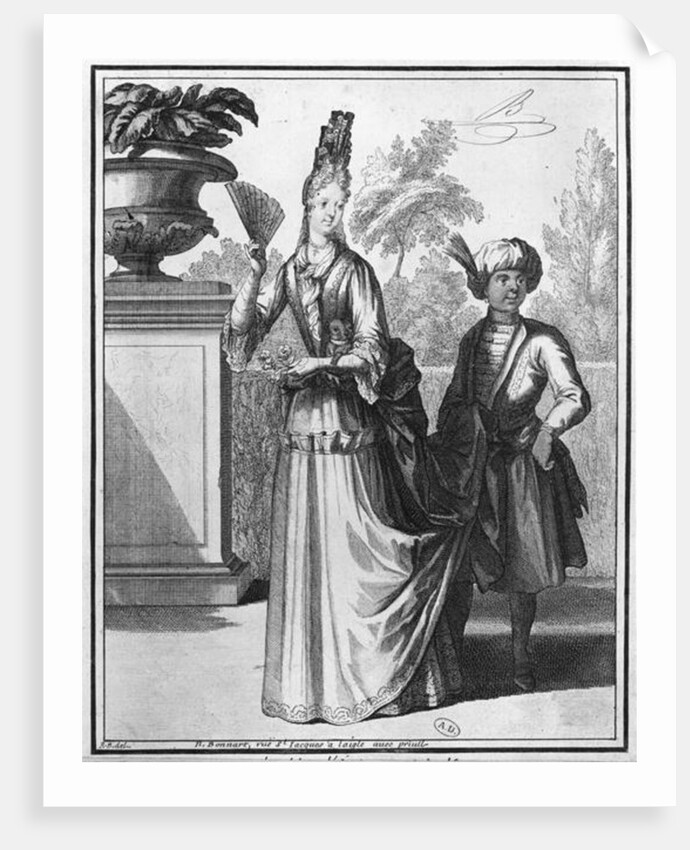 Noblewoman's dress, late 17th century by Robert Bonnart